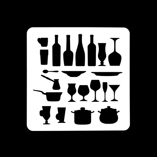 stencil templates reusable washable