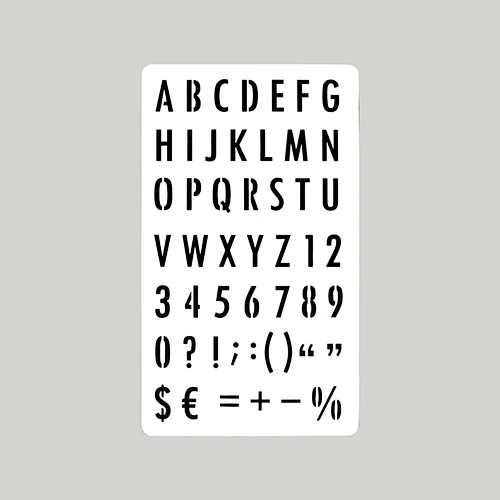 stencil templates reusable washable