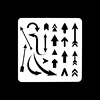 stencil templates reusable washable