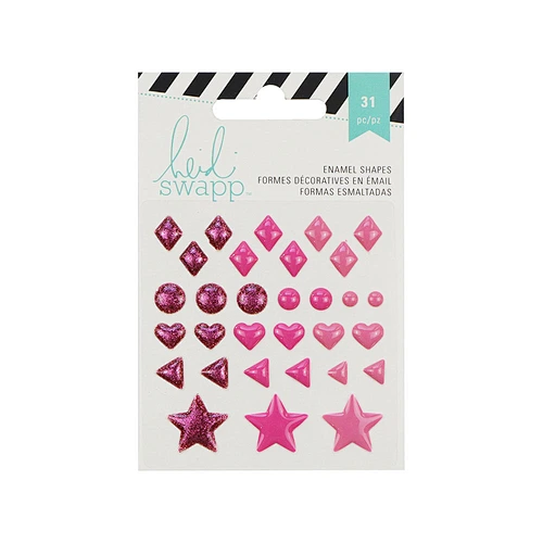 Enamel stickers DIY for scrapbook 3D Epoxy resin stickers 31pcs self-adhesive stickers glitter