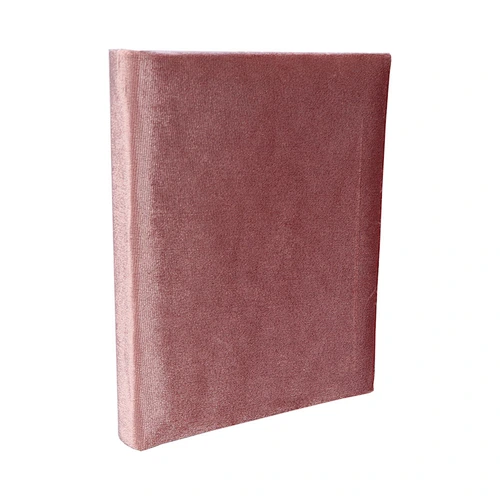 Pink Velvet Cover 24 photos Slip in 4X6" Photo Album Welded bound Velvet photo album  Mini albums