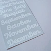 gray stickers
Monthly stickers
cardstock stickers