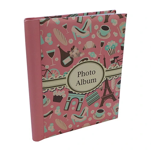 Paper Cover Self Adhesive 11 sheets Photo Album Paris Spiral bound travel album  self adhesive paged album  photo album