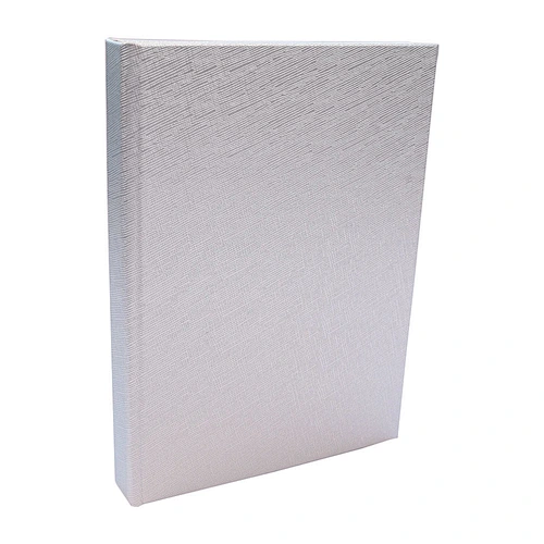 silver PU leather album