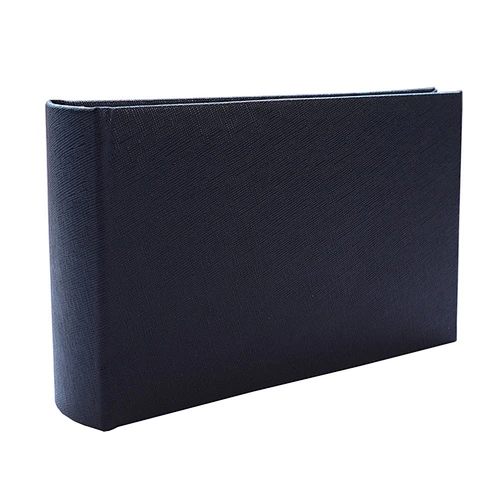 PU 100 photos Slip in 4X6" Photo Album Memo Black Book bound PU leather photo album; albums of 100 photos