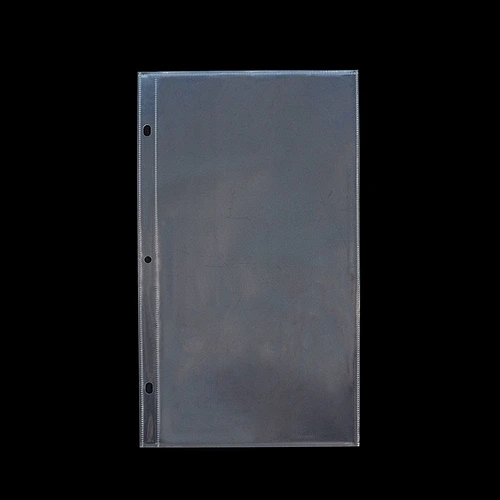 Page Protector Sheet Protector Punched Pockets 3 holds Transparent Smooth Surface Page protector  plastic pocket  photo sleeve