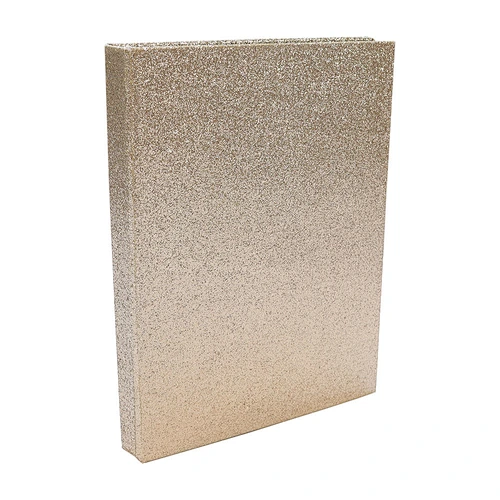 Instax camera photo album Gold PU Leather Cover 3 inch 160 photos Slip in Welded bound gold glitter album  mini album  instax album