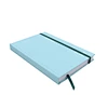Pure teal notebook with elastic band