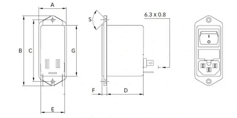 DBI5 Dimensional Drawing