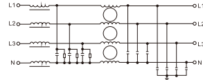 Three Phase Four Wire EMI Filter