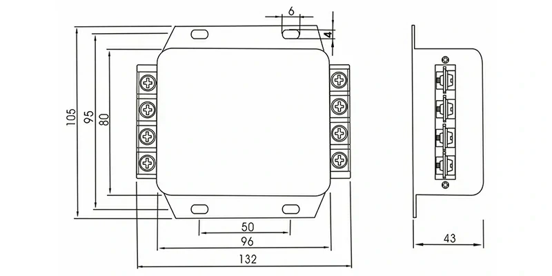 DAC3 Overall Dimension(±1mm)