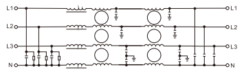Three Phase Four Wire EMI Filter