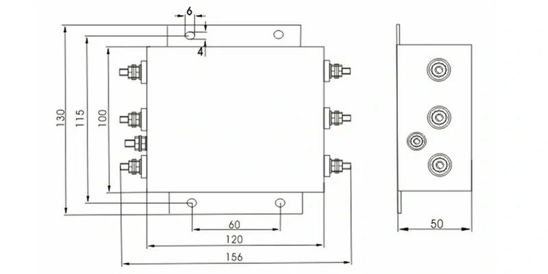 DAC4 Overall Dimension(±1mm)