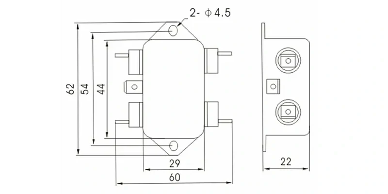 DAA2 Dimensional Drawing