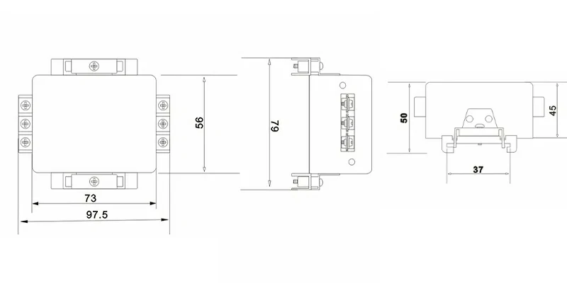DEA4 RAIL Overall Dimension(±1mm)