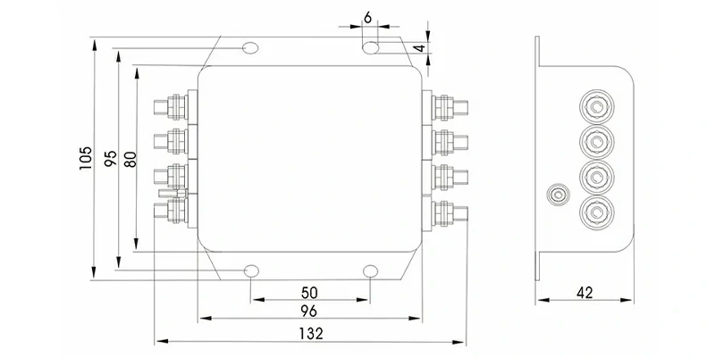 DAC41 Overall Dimension(±1mm)