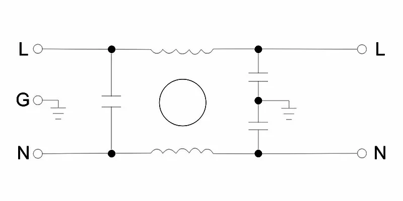 DC PCB Filter Circuit Diagram