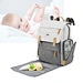 JCB015 Custom Travel Polyester Big Capacity baby Diaper Backpack set mummy Nappy Bag Diaper tote Bag with changing mat