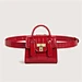 red leather purse