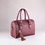 black leather tote