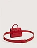red leather purse
