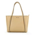 Tote bag. Classy look and decent play of volumes characterize this tote handbag in vegan leather. Features a top zipper closure, spacious and organized inner space to fit your essentials, this shoulder bag is a new feminine and versatile must-have.