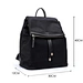 black leather backpack womens