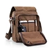 Messenger Bag 17-17.3 Inch Laptop Bag Canvas Water-resistant Computer Bag Shoulder Bag School Work Briefcase Bookbag for College (Gray)