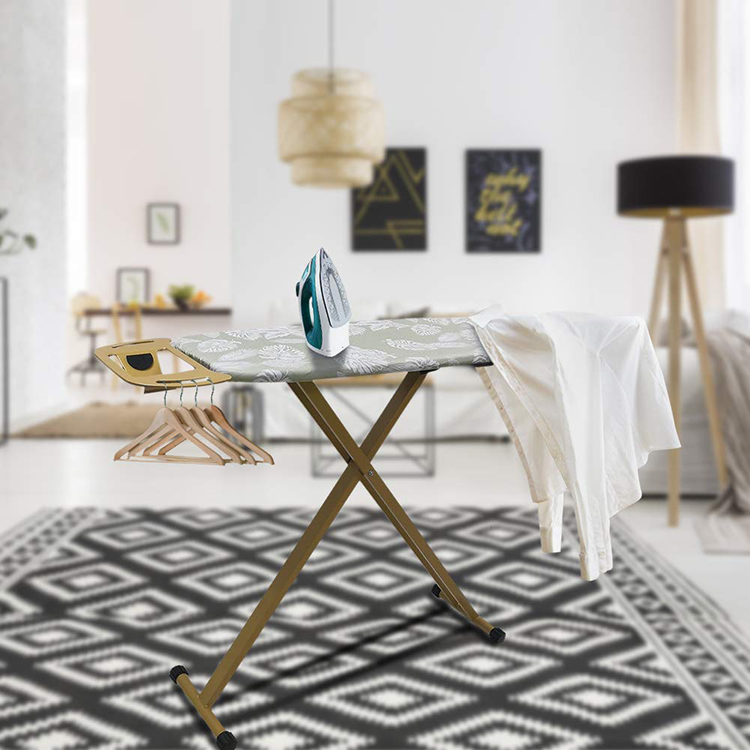 Flower pattern metal ironing board