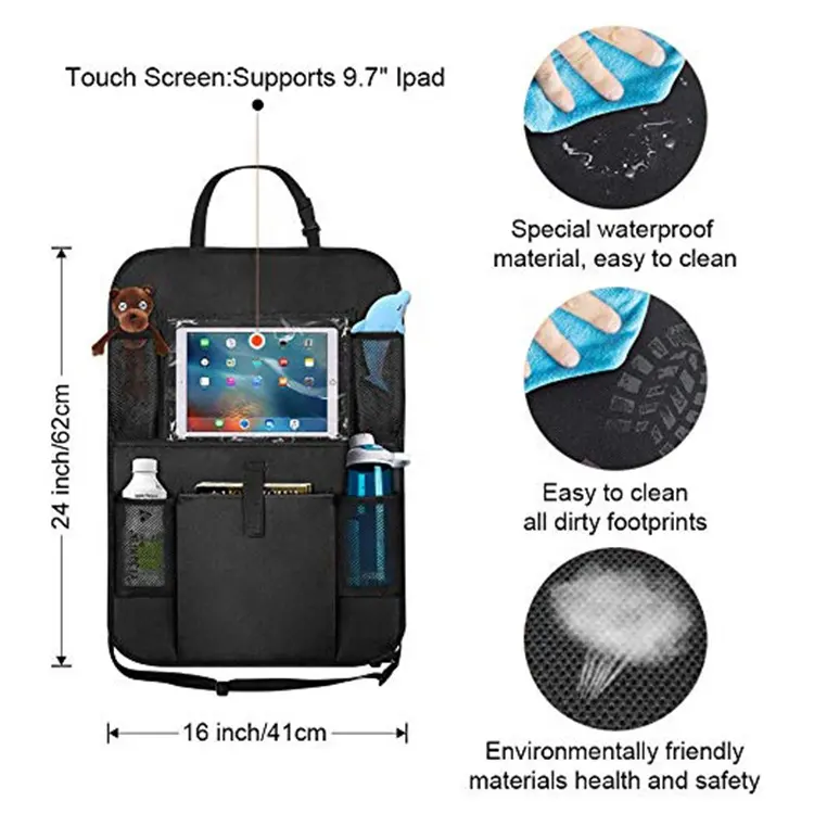 Car interior space storage bag,storage bag behind seat