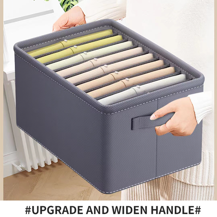 Non-woven storage box with handle,wardrobe storage box