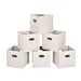 Non-woven open storage box,open storage box with metal handle