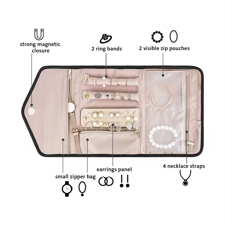 Jewelry Storage Bag,Earring Holder organizer
