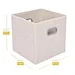 Non-woven open storage box,open storage box with metal handle