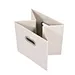 Non-woven open storage box,open storage box with metal handle
