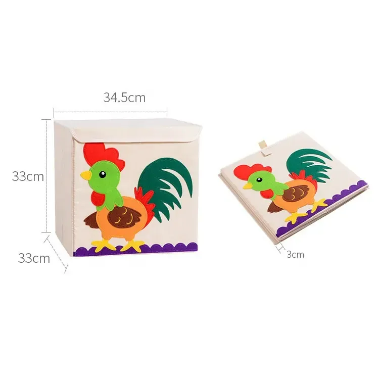 storage box with lid,Collapsible non-woven storage box with lid