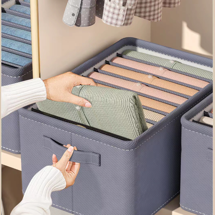 Non-woven storage box with handle,wardrobe storage box