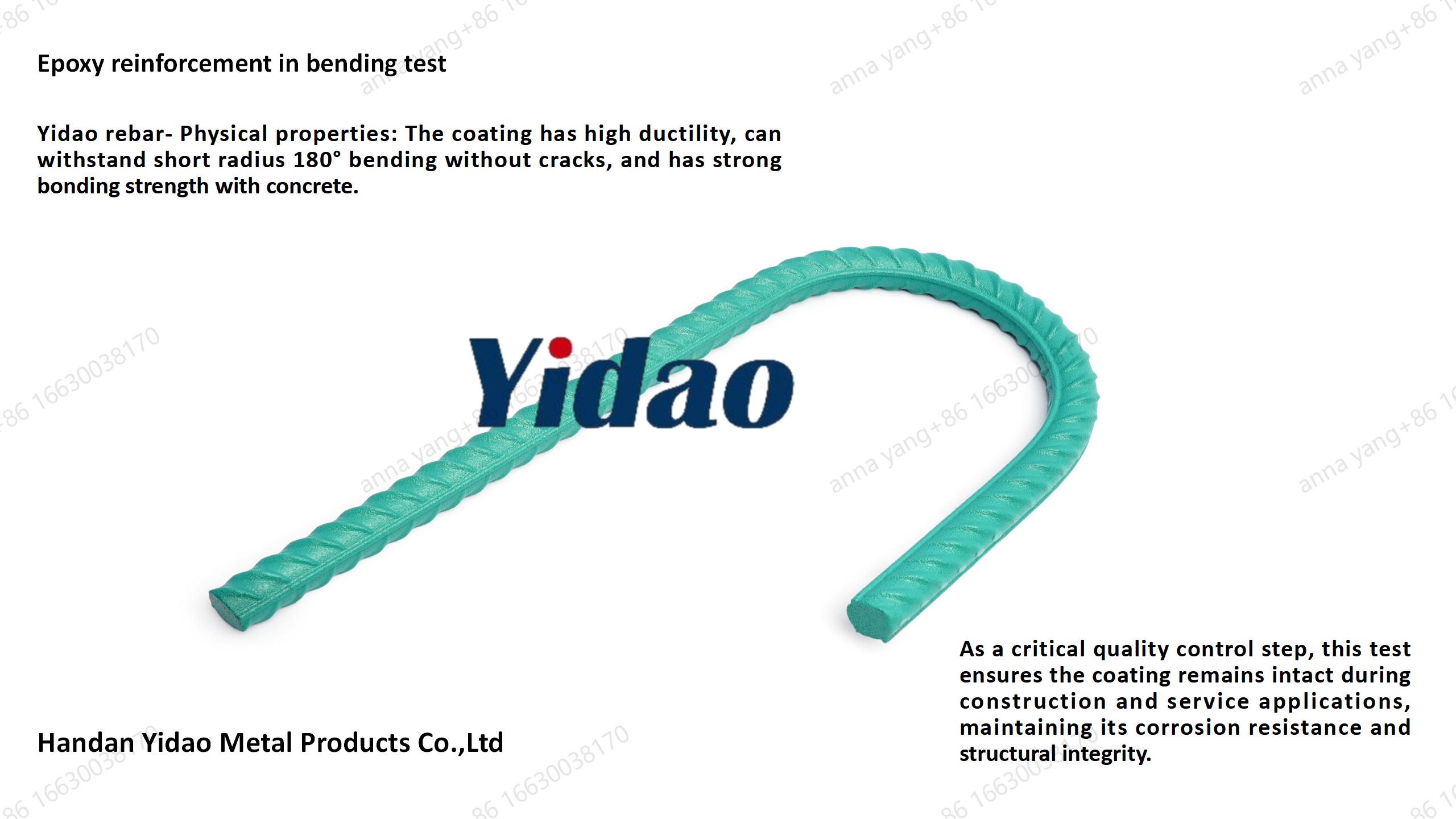 epoxy coated rebar bend 180 degree