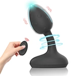 Ylove Factory Sale Silicone Remote Control Prostate Massager Vibrator Anal Sex Toys Butt Plug For Man Anal Plug