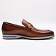 genuine leather loafer shoe