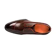 brown lace up leather derby shoes