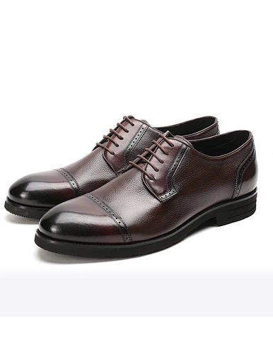 men genuine leather dress shoes