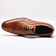 good quality genuine leather men's brown dress shoes