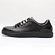 solid black color genuine leather shoes,mens casual shoes black,men leather sneaker black