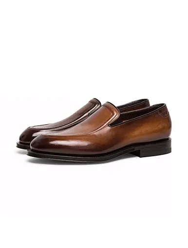 brown dress loafers mens,men loafer shoe,men loafer genuine leather