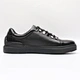 solid black color genuine leather shoes,mens casual shoes black,men leather sneaker black