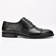 black genuine leather shoes mens