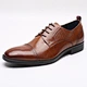 Genuine Leather Brown Dress Shoes