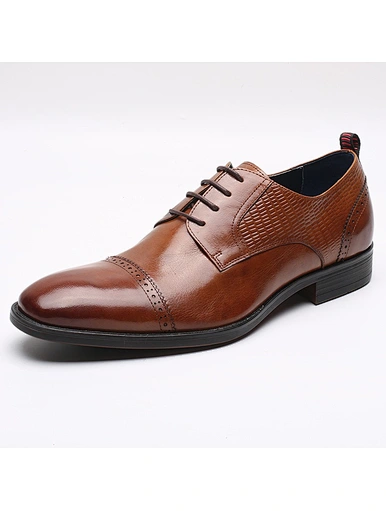 Genuine Leather Brown Dress Shoes