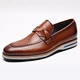 brown dress loafers mens